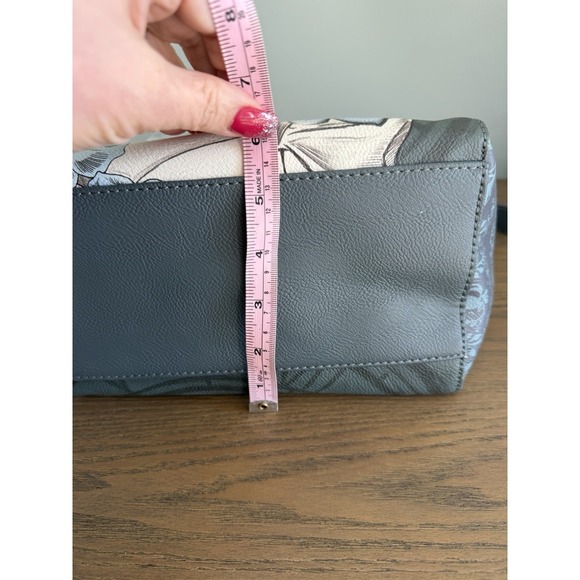 Disney Loungefly Cinderella Satchel Handbag Floral Clock Blue Vegan Leather NWT - Picture 8 of 14